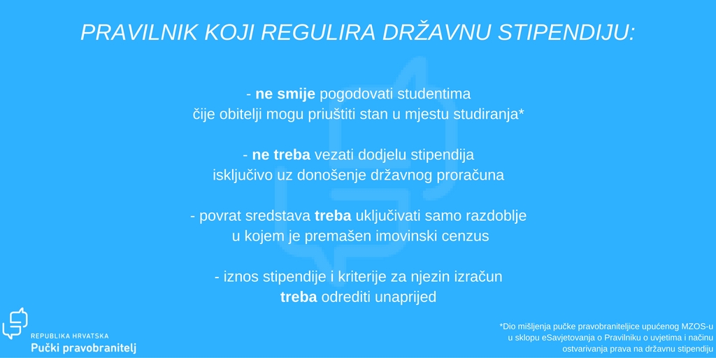 Pravilnik državna stipendija