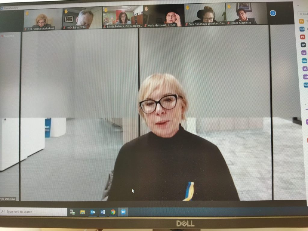 [:hr]Lyudmyla Denisova, ENNHRI Opća skupština ožujak 2022.[:]